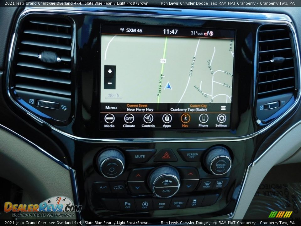 Navigation of 2021 Jeep Grand Cherokee Overland 4x4 Photo #16