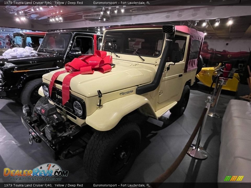 1979 Toyota Land Cruiser FJ40 Yellow / Deep Red Photo #3