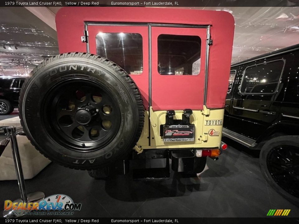 1979 Toyota Land Cruiser FJ40 Yellow / Deep Red Photo #5