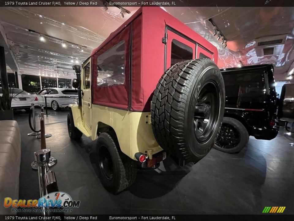 1979 Toyota Land Cruiser FJ40 Yellow / Deep Red Photo #6