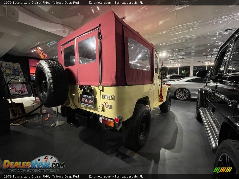 1979 Toyota Land Cruiser FJ40 Yellow / Deep Red Photo #12