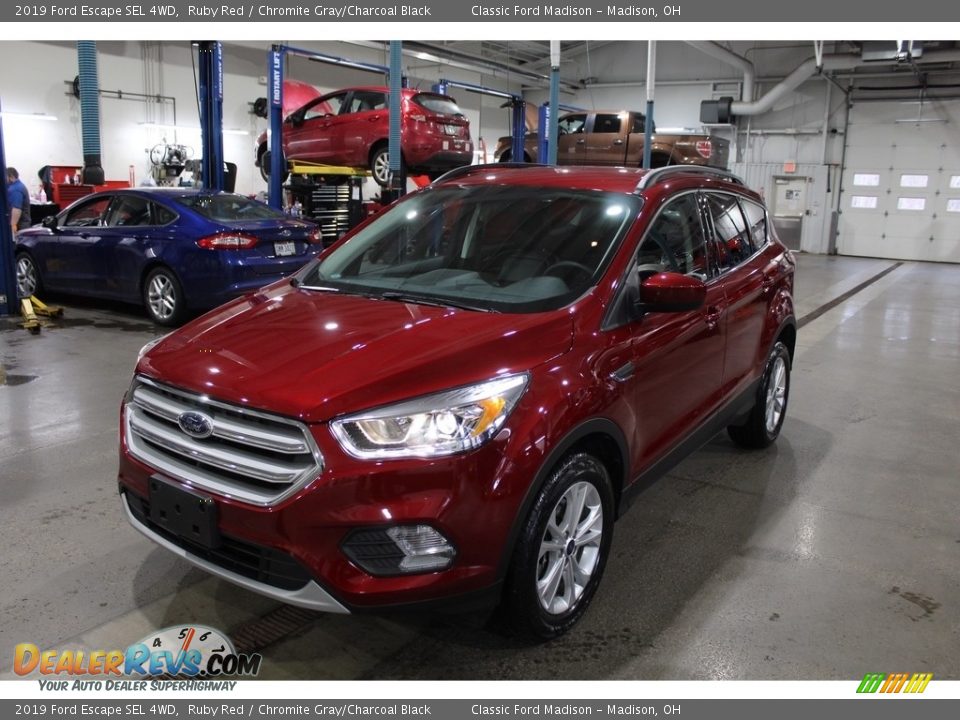 2019 Ford Escape SEL 4WD Ruby Red / Chromite Gray/Charcoal Black Photo #1
