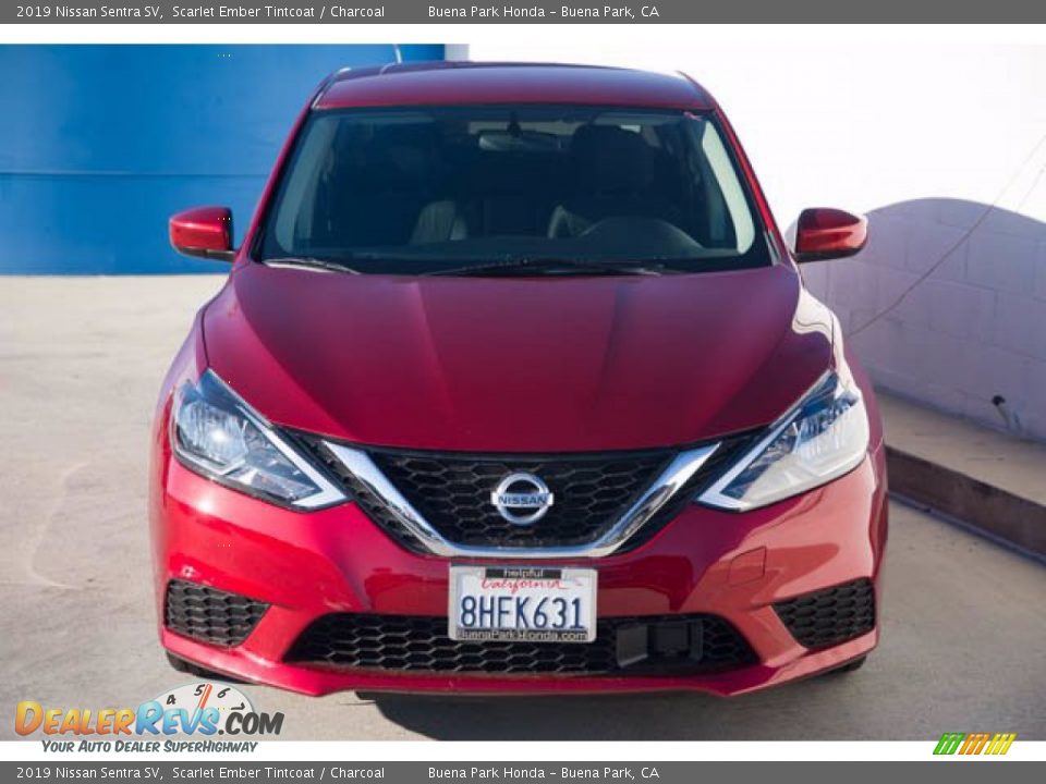 2019 Nissan Sentra SV Scarlet Ember Tintcoat / Charcoal Photo #7