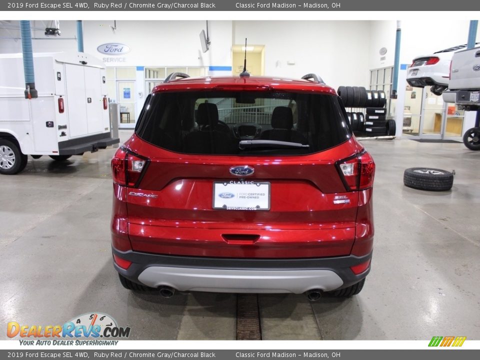 2019 Ford Escape SEL 4WD Ruby Red / Chromite Gray/Charcoal Black Photo #6