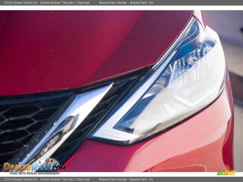 2019 Nissan Sentra SV Scarlet Ember Tintcoat / Charcoal Photo #9