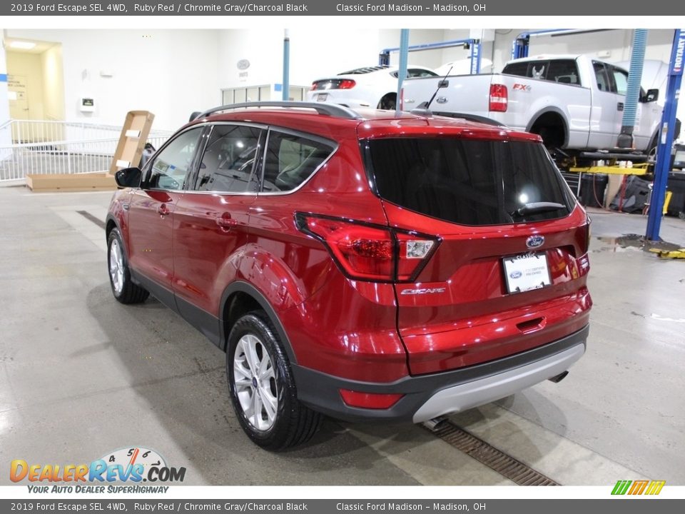 2019 Ford Escape SEL 4WD Ruby Red / Chromite Gray/Charcoal Black Photo #7