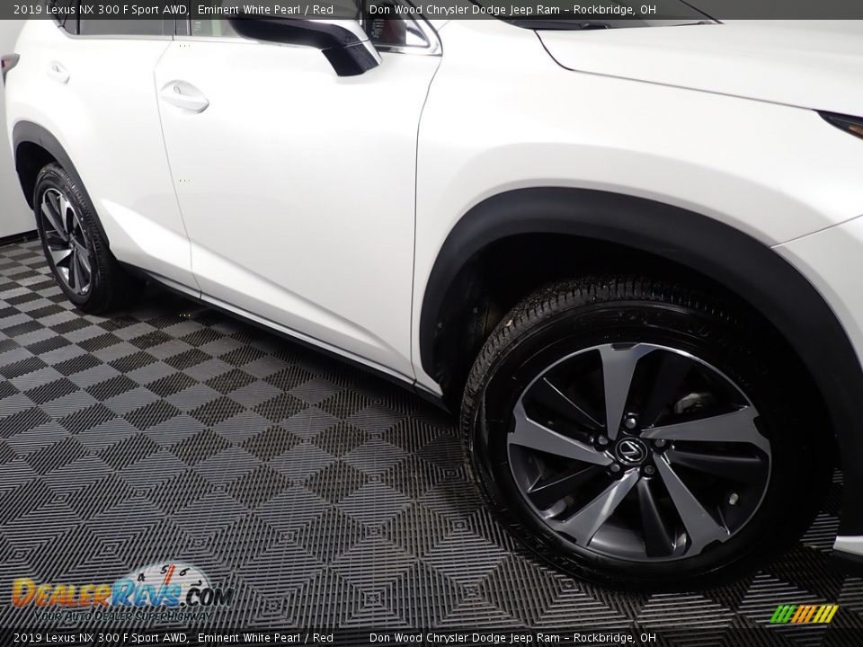 2019 Lexus NX 300 F Sport AWD Eminent White Pearl / Red Photo #6