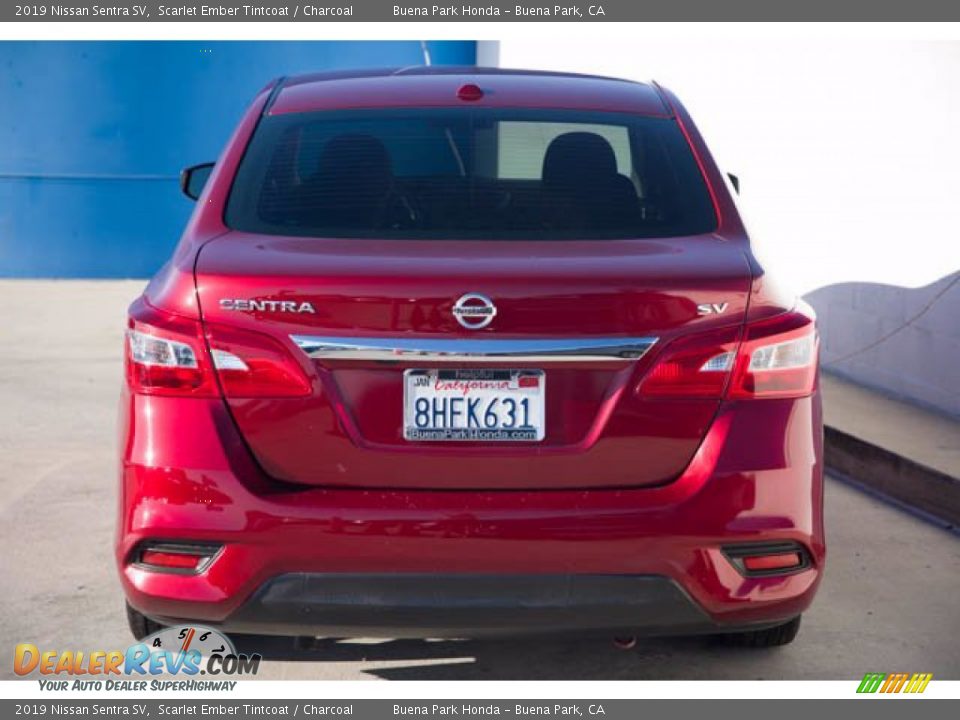 2019 Nissan Sentra SV Scarlet Ember Tintcoat / Charcoal Photo #11