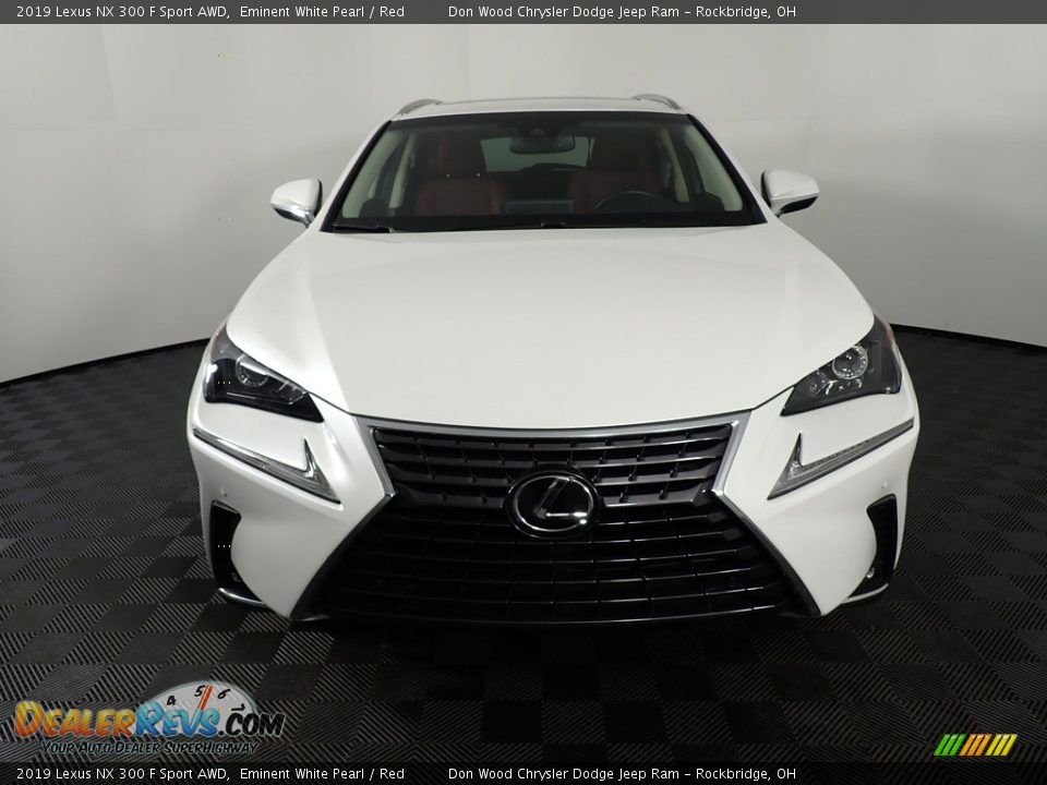 2019 Lexus NX 300 F Sport AWD Eminent White Pearl / Red Photo #7