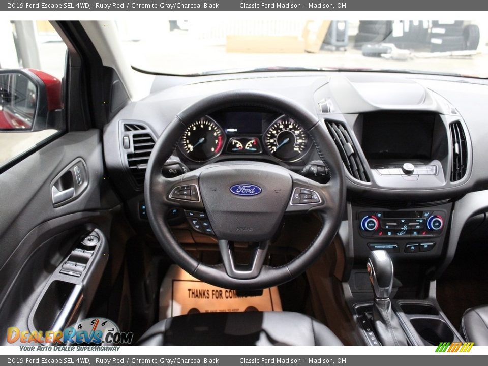 2019 Ford Escape SEL 4WD Ruby Red / Chromite Gray/Charcoal Black Photo #9
