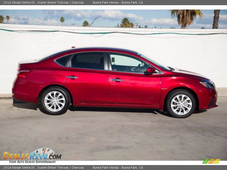 2019 Nissan Sentra SV Scarlet Ember Tintcoat / Charcoal Photo #14