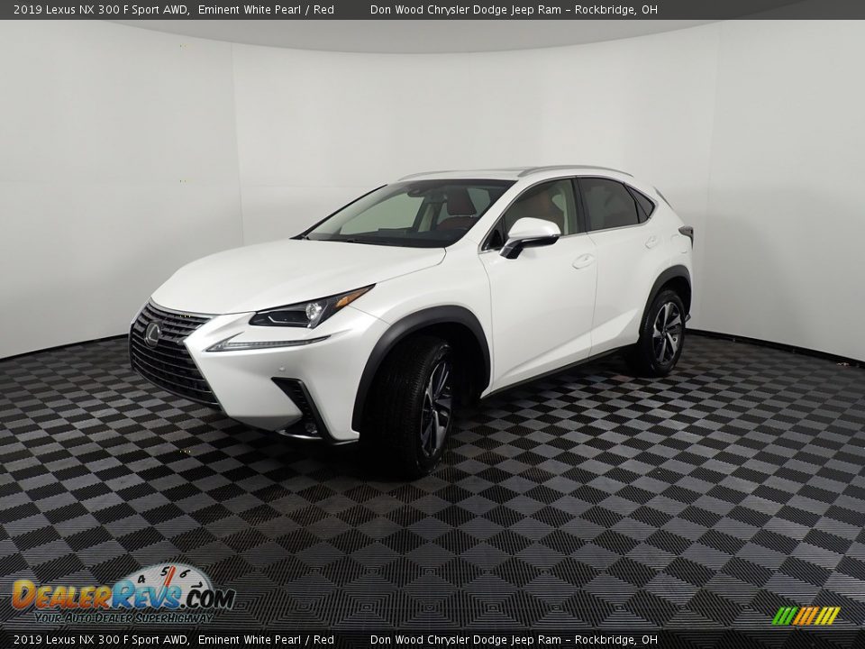 2019 Lexus NX 300 F Sport AWD Eminent White Pearl / Red Photo #10