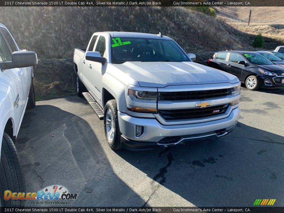 2017 Chevrolet Silverado 1500 LT Double Cab 4x4 Silver Ice Metallic / Dark Ash/Jet Black Photo #1