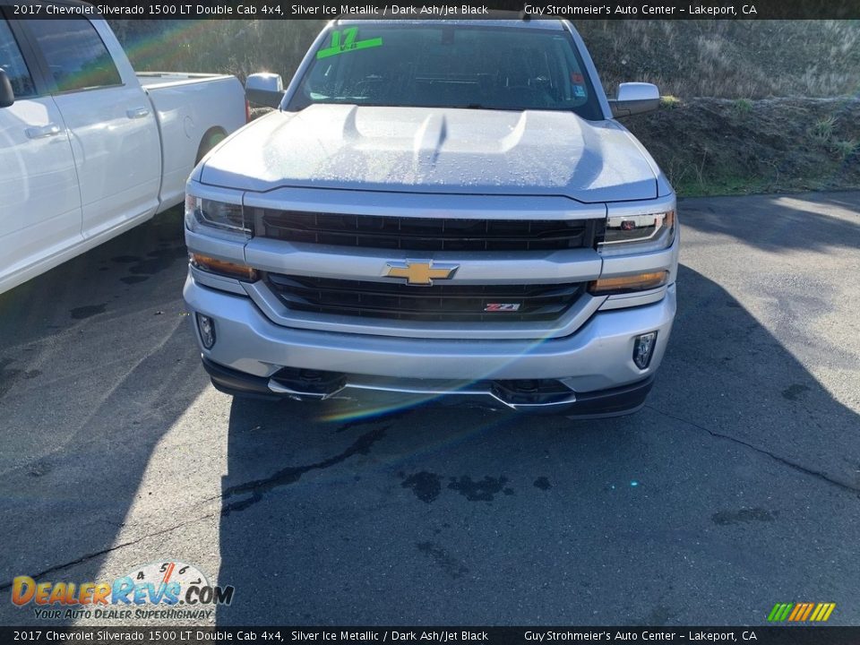 2017 Chevrolet Silverado 1500 LT Double Cab 4x4 Silver Ice Metallic / Dark Ash/Jet Black Photo #2