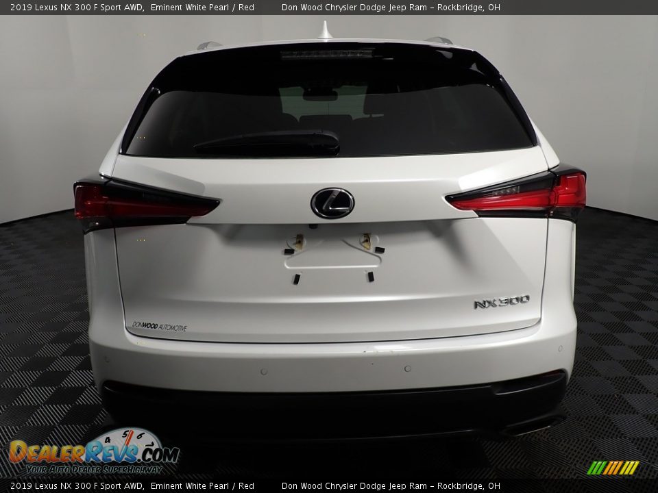 2019 Lexus NX 300 F Sport AWD Eminent White Pearl / Red Photo #14