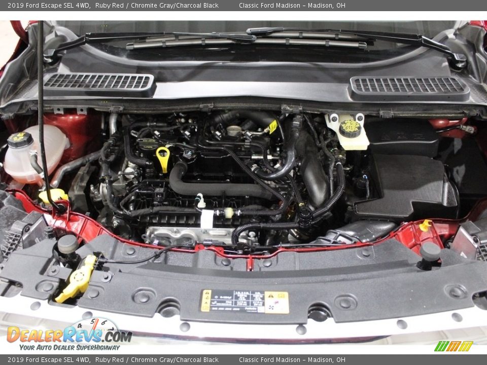 2019 Ford Escape SEL 4WD Ruby Red / Chromite Gray/Charcoal Black Photo #15