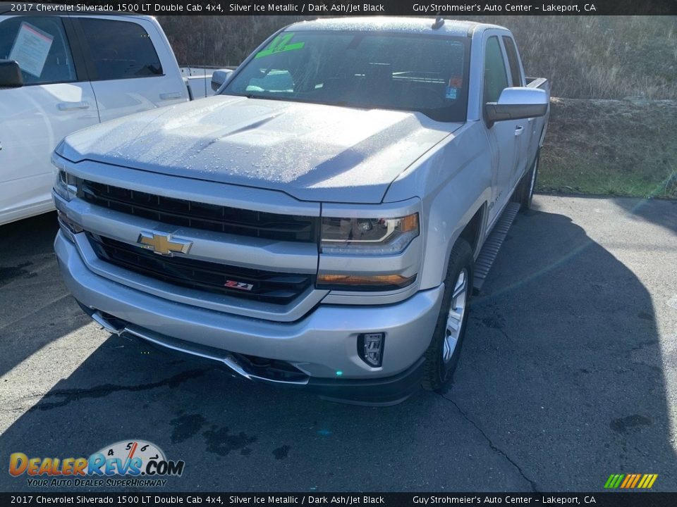 2017 Chevrolet Silverado 1500 LT Double Cab 4x4 Silver Ice Metallic / Dark Ash/Jet Black Photo #3