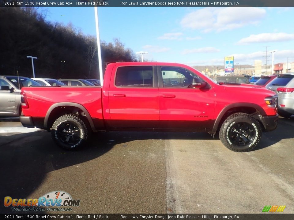 2021 Ram 1500 Rebel Crew Cab 4x4 Flame Red / Black Photo #4