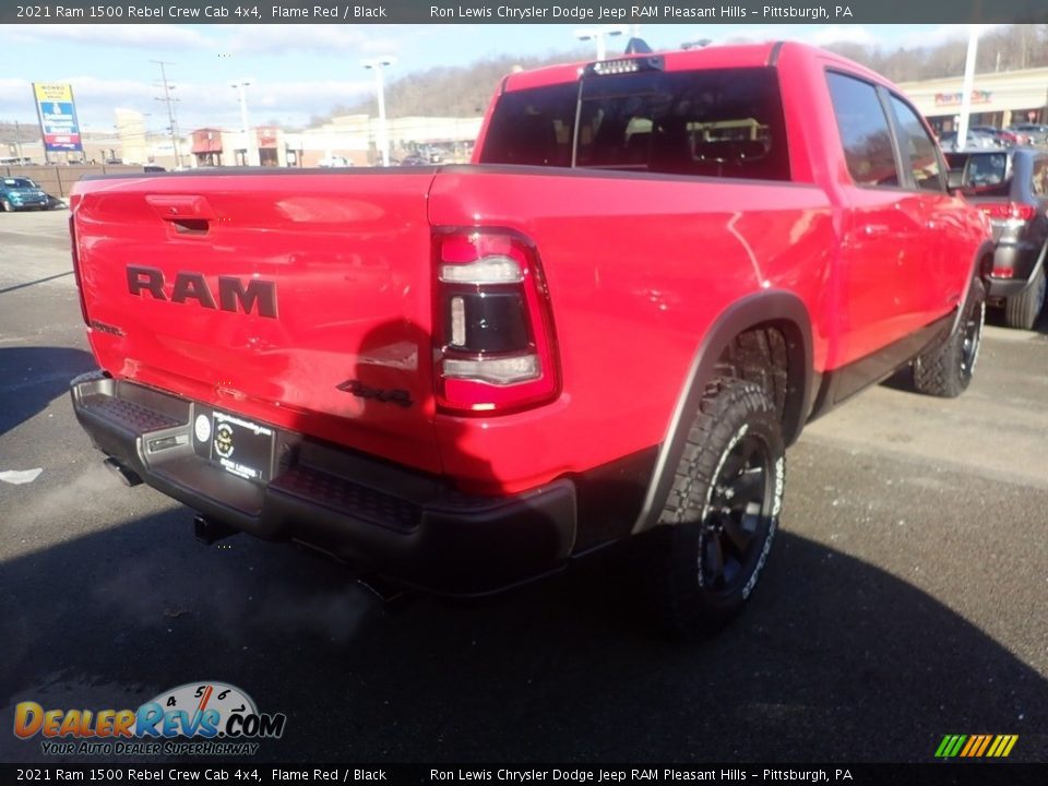 2021 Ram 1500 Rebel Crew Cab 4x4 Flame Red / Black Photo #5