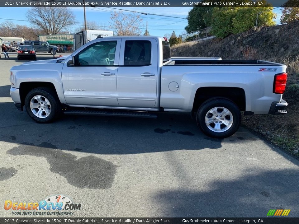 2017 Chevrolet Silverado 1500 LT Double Cab 4x4 Silver Ice Metallic / Dark Ash/Jet Black Photo #4