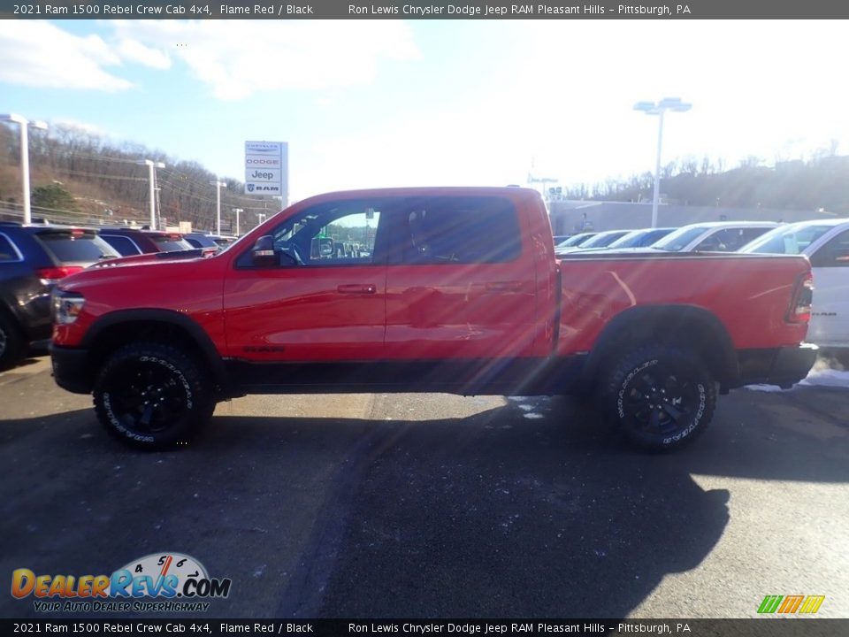 2021 Ram 1500 Rebel Crew Cab 4x4 Flame Red / Black Photo #6