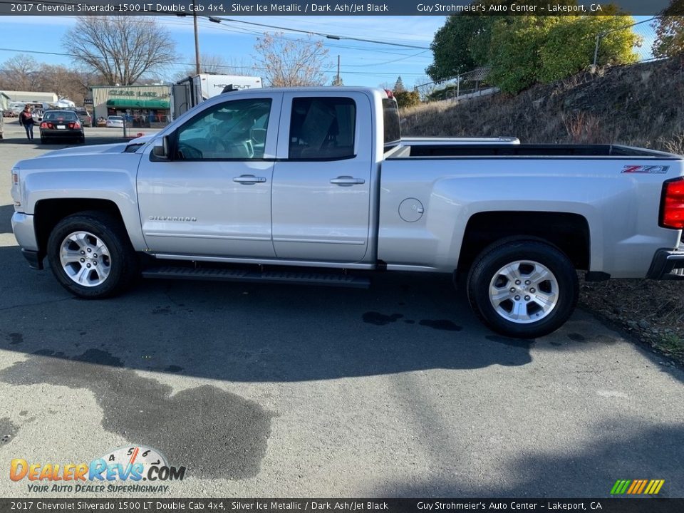 2017 Chevrolet Silverado 1500 LT Double Cab 4x4 Silver Ice Metallic / Dark Ash/Jet Black Photo #5