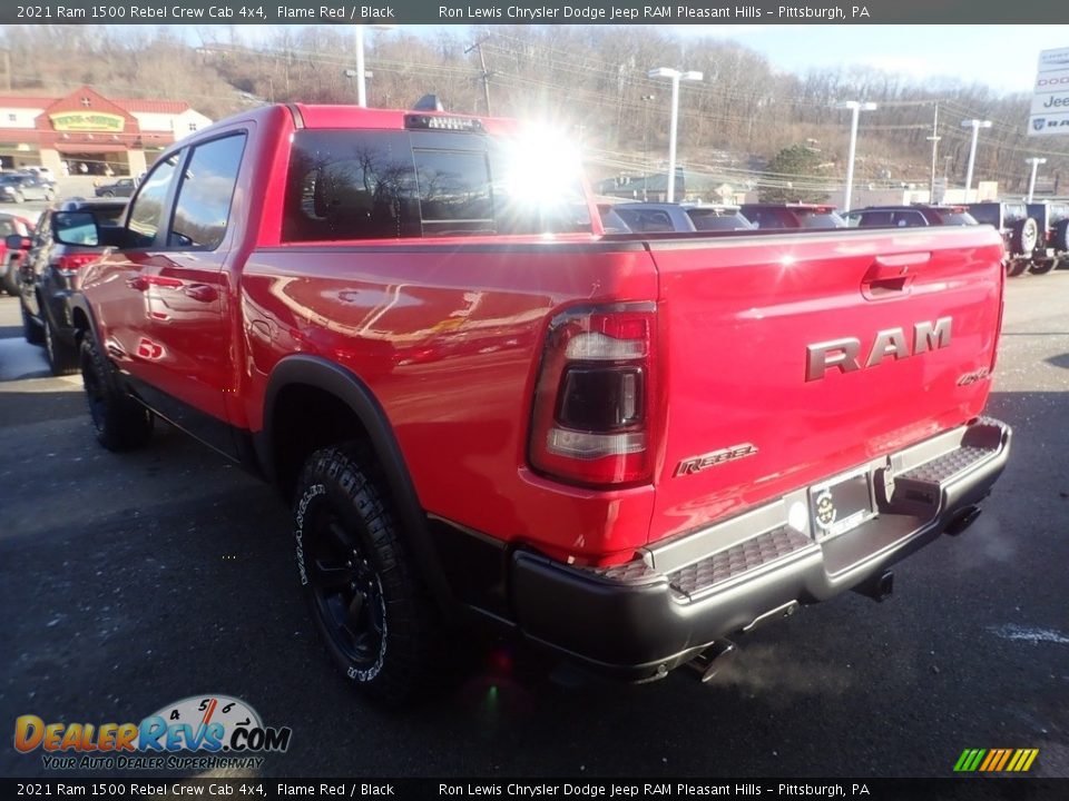 2021 Ram 1500 Rebel Crew Cab 4x4 Flame Red / Black Photo #7