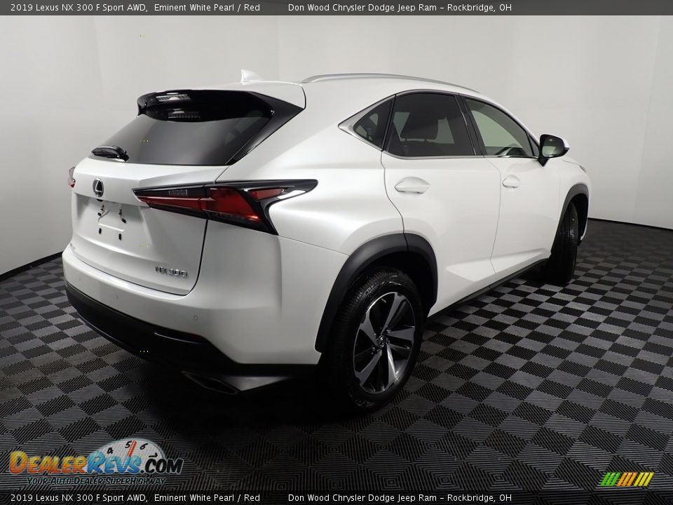 2019 Lexus NX 300 F Sport AWD Eminent White Pearl / Red Photo #19