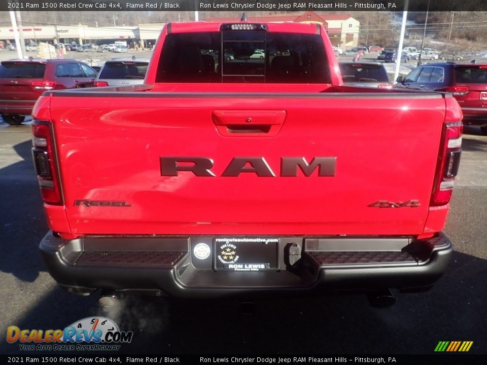 2021 Ram 1500 Rebel Crew Cab 4x4 Flame Red / Black Photo #8