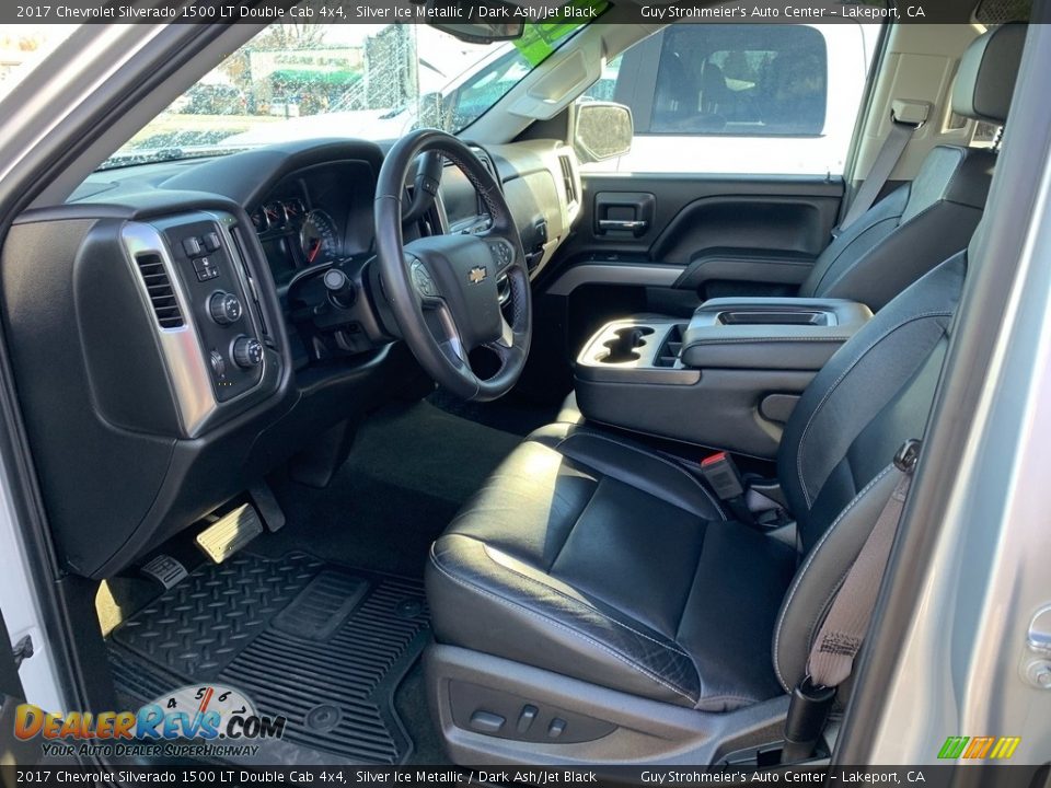 2017 Chevrolet Silverado 1500 LT Double Cab 4x4 Silver Ice Metallic / Dark Ash/Jet Black Photo #16