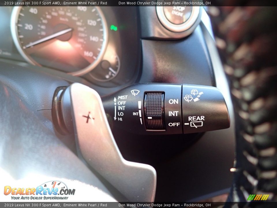 2019 Lexus NX 300 F Sport AWD Eminent White Pearl / Red Photo #31