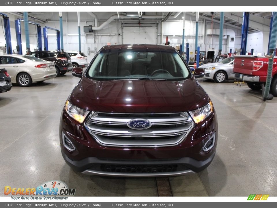 2018 Ford Edge Titanium AWD Burgundy Velvet / Ebony Photo #2