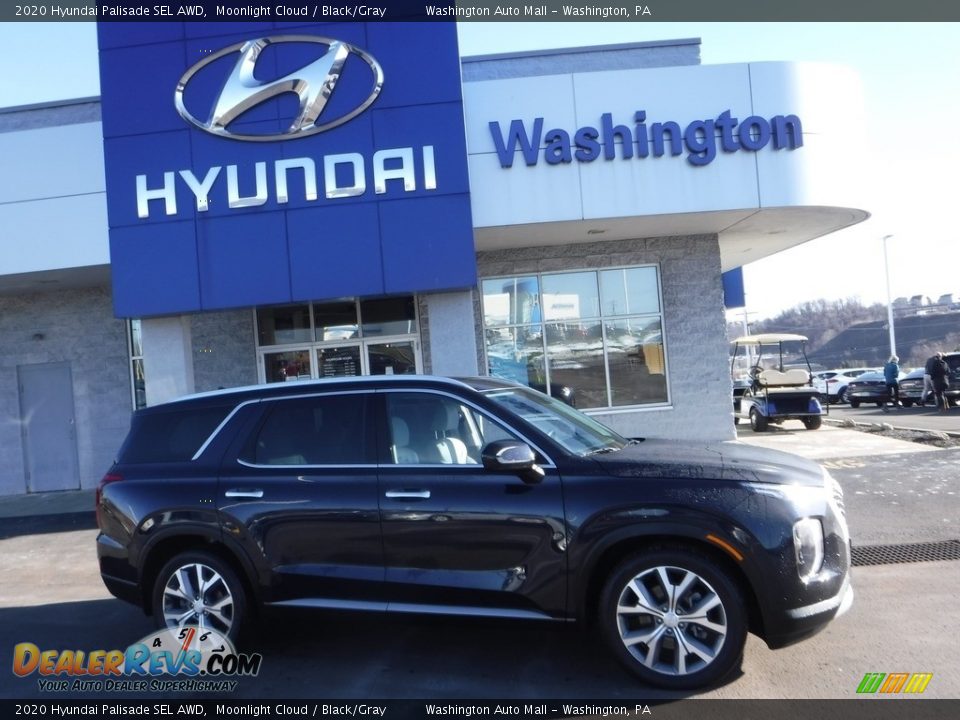 2020 Hyundai Palisade SEL AWD Moonlight Cloud / Black/Gray Photo #2