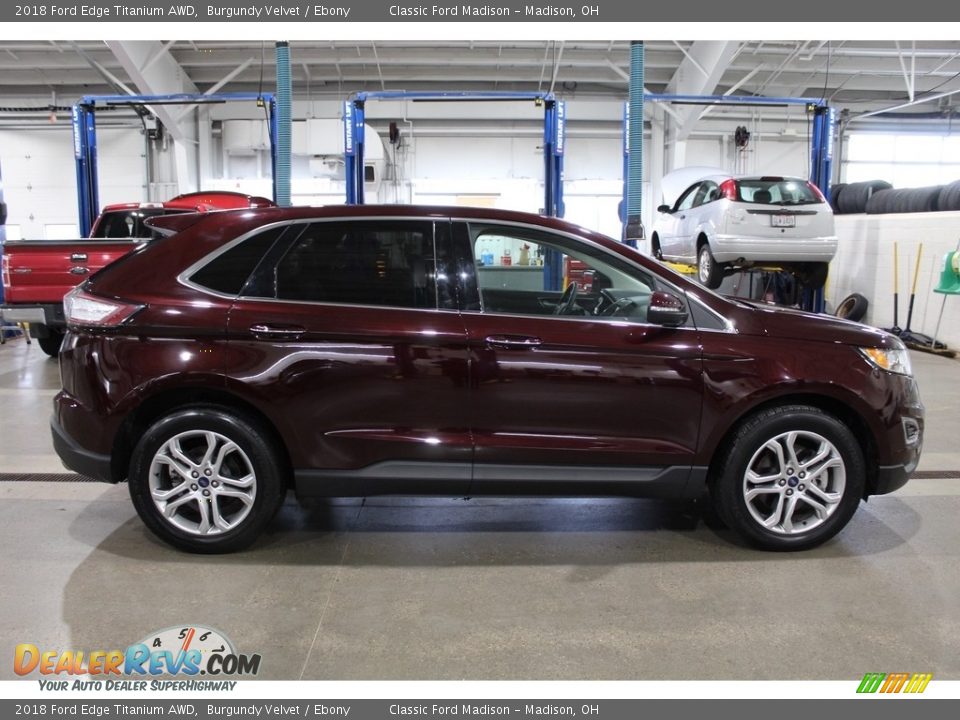 2018 Ford Edge Titanium AWD Burgundy Velvet / Ebony Photo #4
