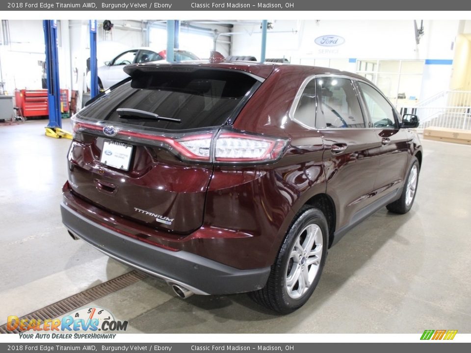 2018 Ford Edge Titanium AWD Burgundy Velvet / Ebony Photo #5