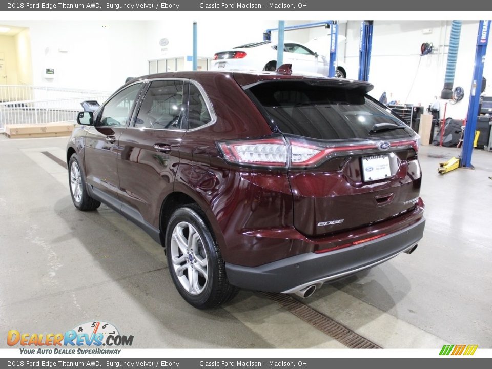 2018 Ford Edge Titanium AWD Burgundy Velvet / Ebony Photo #7
