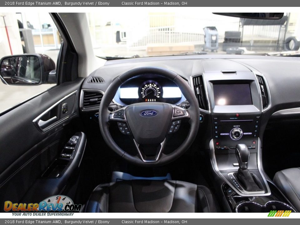 2018 Ford Edge Titanium AWD Burgundy Velvet / Ebony Photo #9