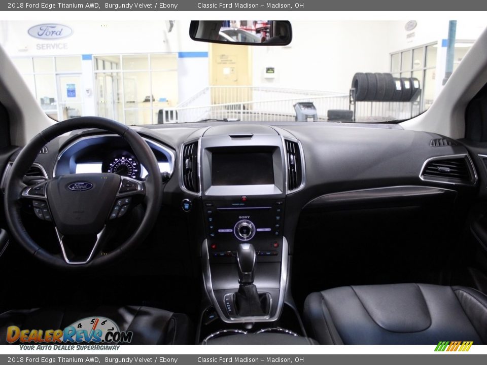 2018 Ford Edge Titanium AWD Burgundy Velvet / Ebony Photo #10