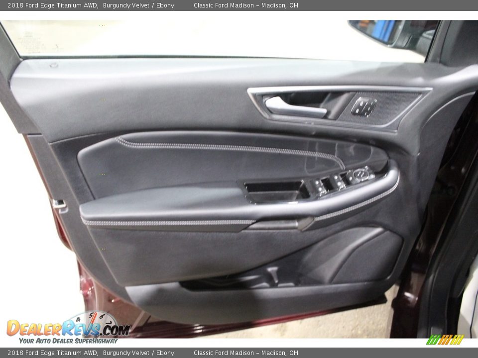 2018 Ford Edge Titanium AWD Burgundy Velvet / Ebony Photo #12