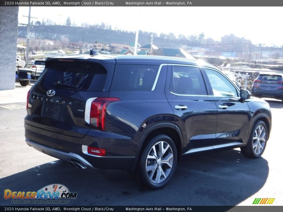 2020 Hyundai Palisade SEL AWD Moonlight Cloud / Black/Gray Photo #11