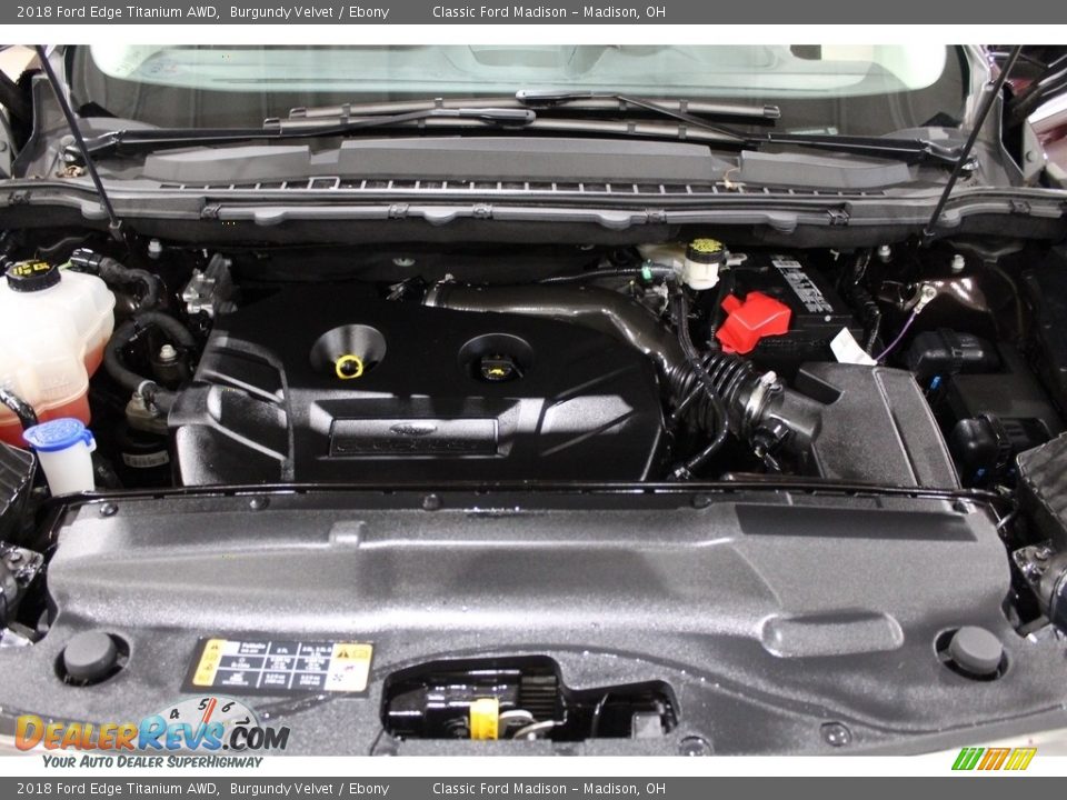 2018 Ford Edge Titanium AWD Burgundy Velvet / Ebony Photo #16