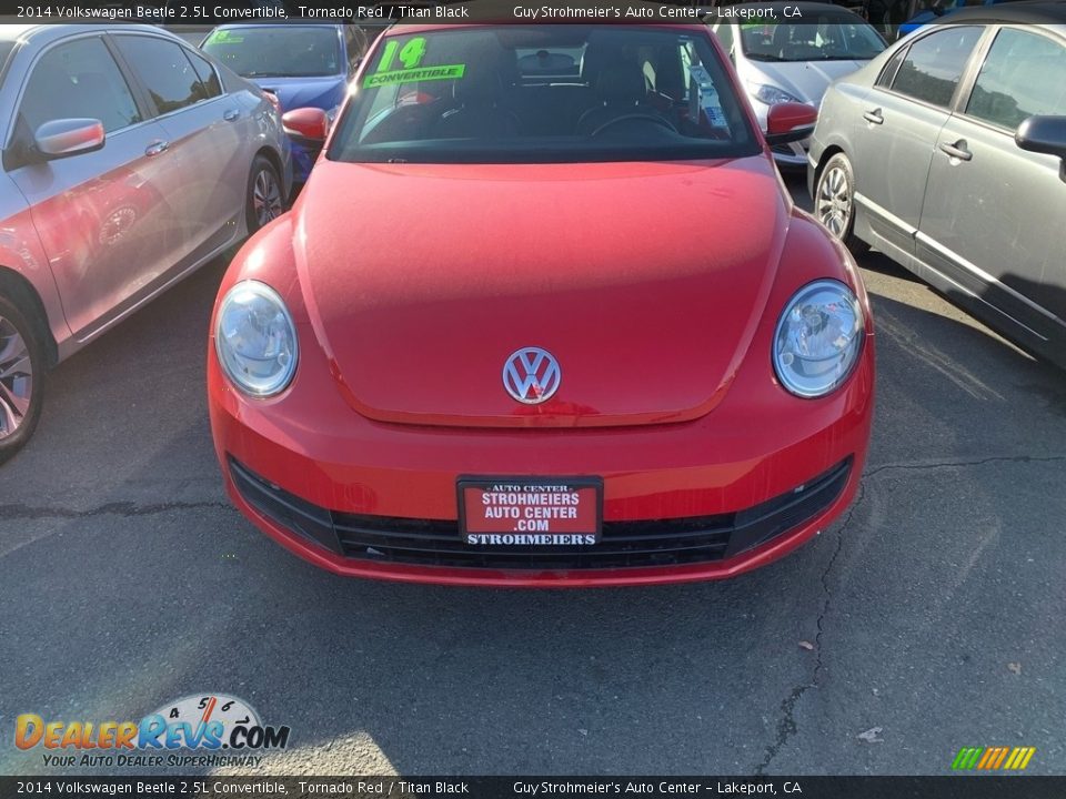 2014 Volkswagen Beetle 2.5L Convertible Tornado Red / Titan Black Photo #2