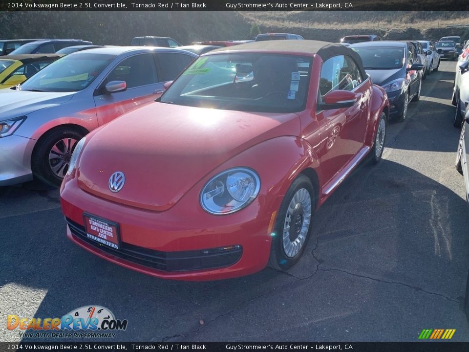 2014 Volkswagen Beetle 2.5L Convertible Tornado Red / Titan Black Photo #4