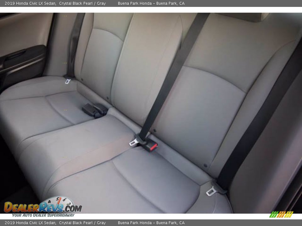 2019 Honda Civic LX Sedan Crystal Black Pearl / Gray Photo #20