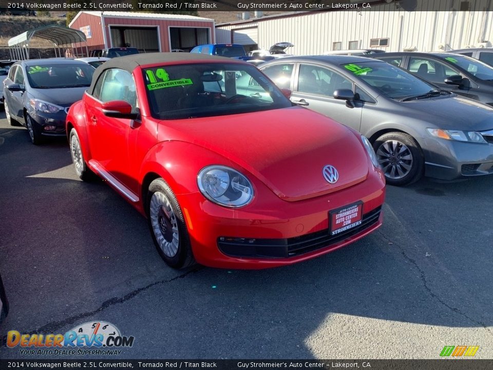 2014 Volkswagen Beetle 2.5L Convertible Tornado Red / Titan Black Photo #5