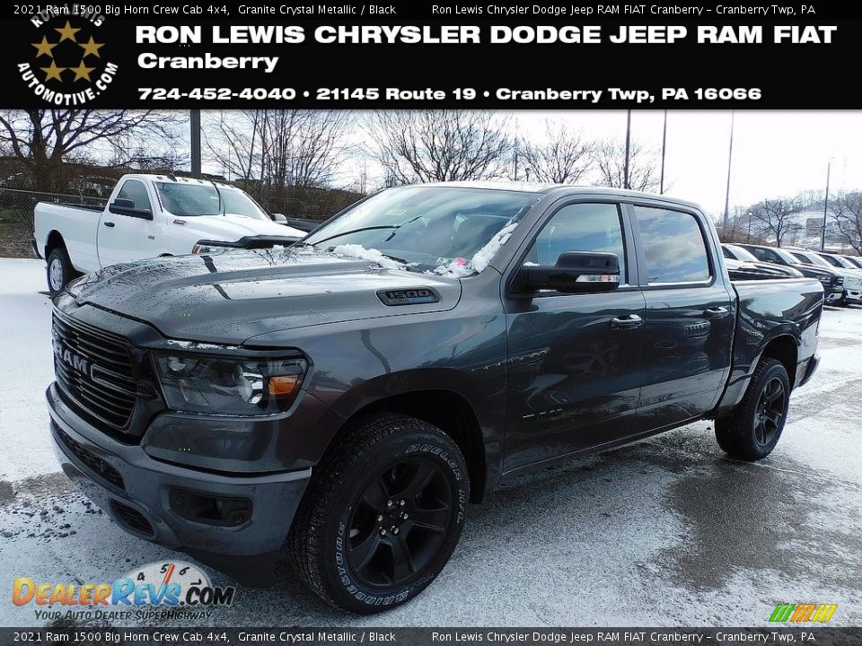 2021 Ram 1500 Big Horn Crew Cab 4x4 Granite Crystal Metallic / Black Photo #1