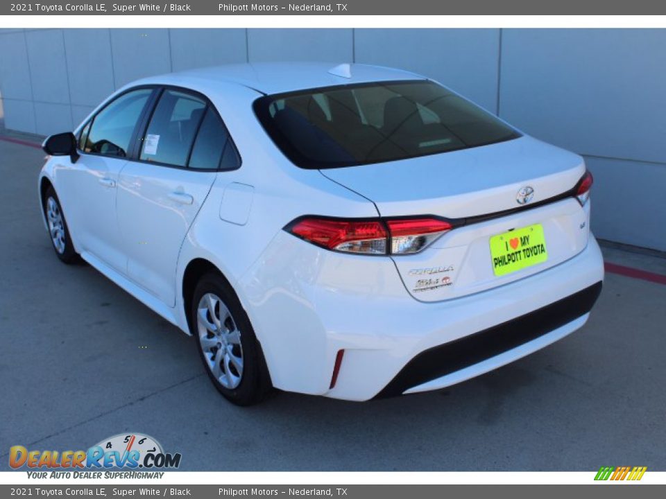 2021 Toyota Corolla LE Super White / Black Photo #6