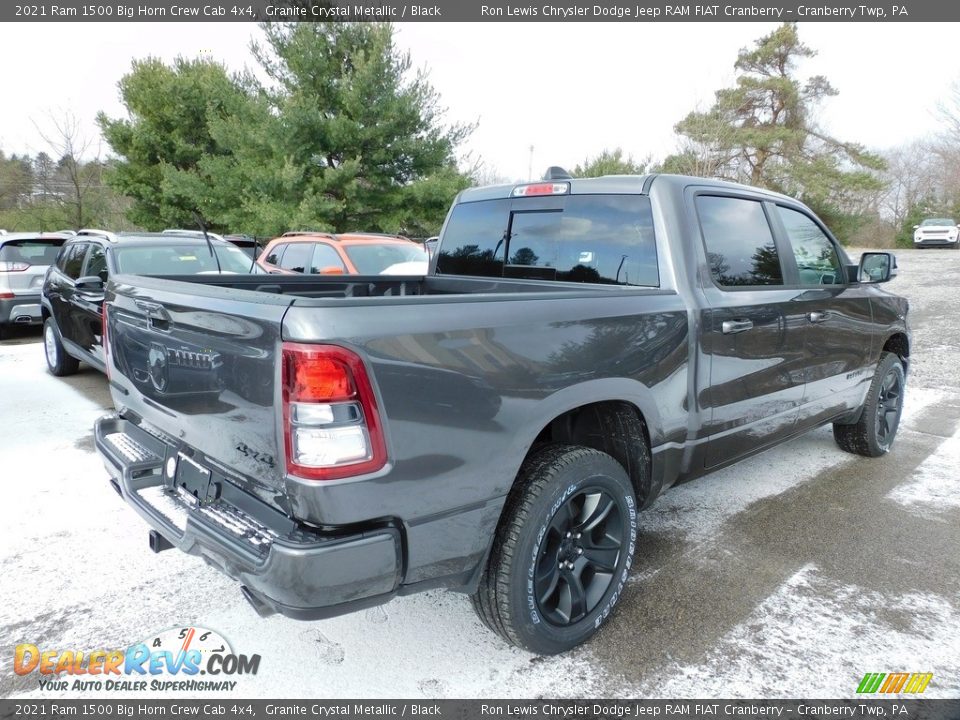 2021 Ram 1500 Big Horn Crew Cab 4x4 Granite Crystal Metallic / Black Photo #5