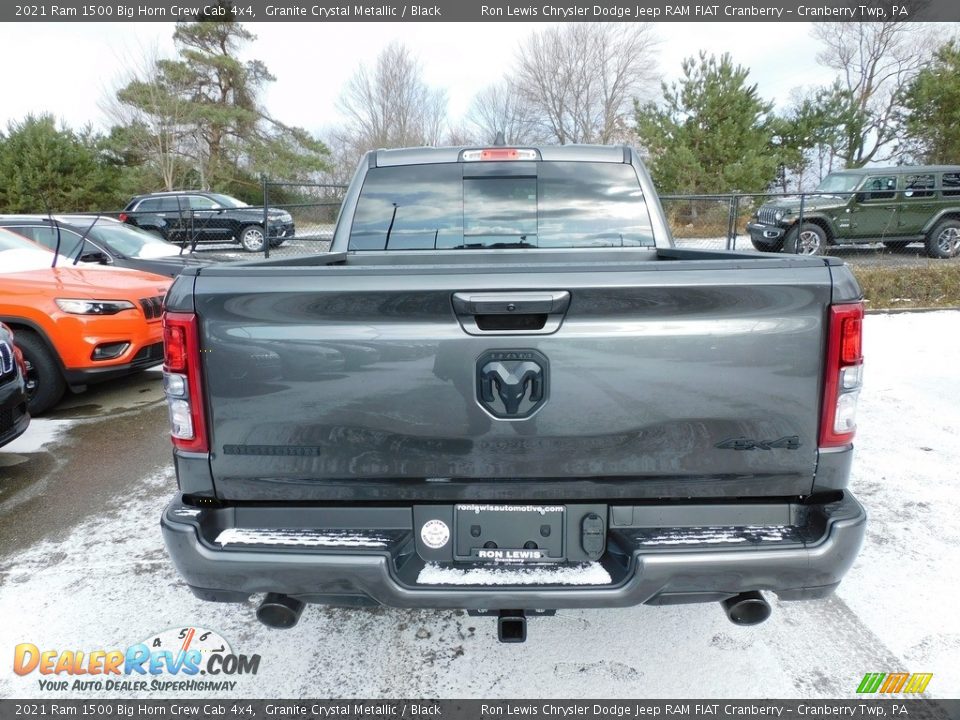 2021 Ram 1500 Big Horn Crew Cab 4x4 Granite Crystal Metallic / Black Photo #6