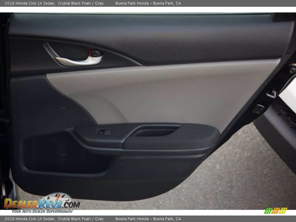 2019 Honda Civic LX Sedan Crystal Black Pearl / Gray Photo #32